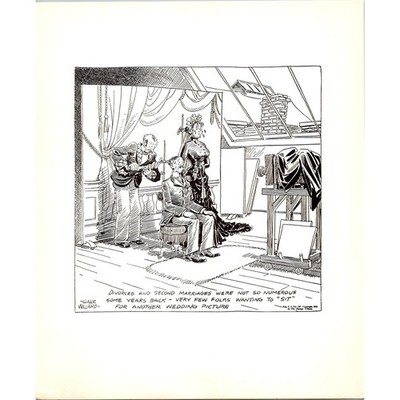 Very Few Wanting Another Wedding Picture Vintage Gaar Williams Cartoon Print SI4