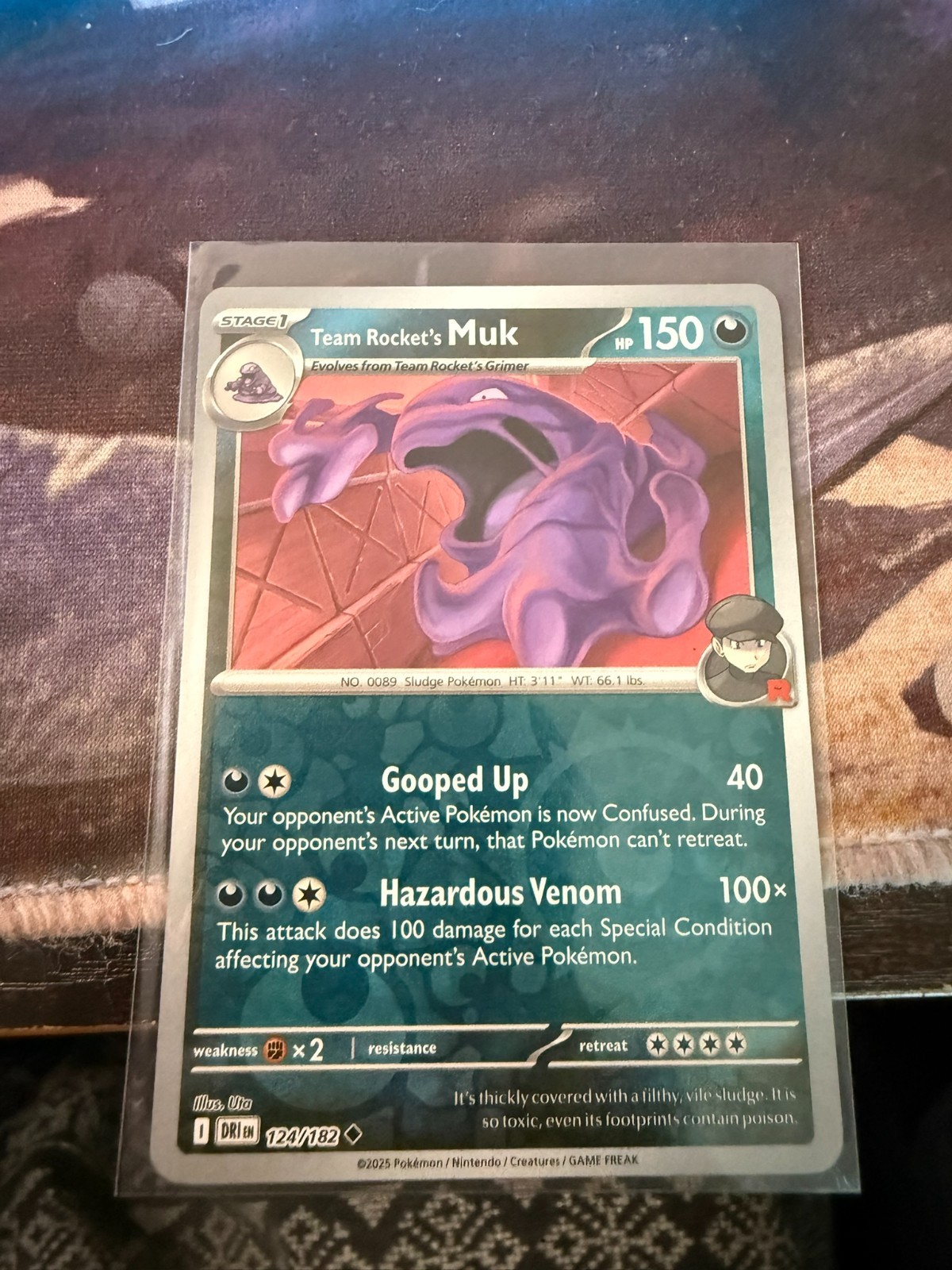 Team Rocket's Muk 124/182 Sv10: Destined Rivals Reverse Holo
