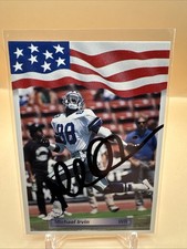 Michael Irvin Signed Card Auto Dallas Cowboys HOF WR Autograph Uncertified
