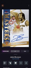 Jalen Brunson 2026 Topps Finest Masters Signatures AUTO 🔥 NBA Collect Digital