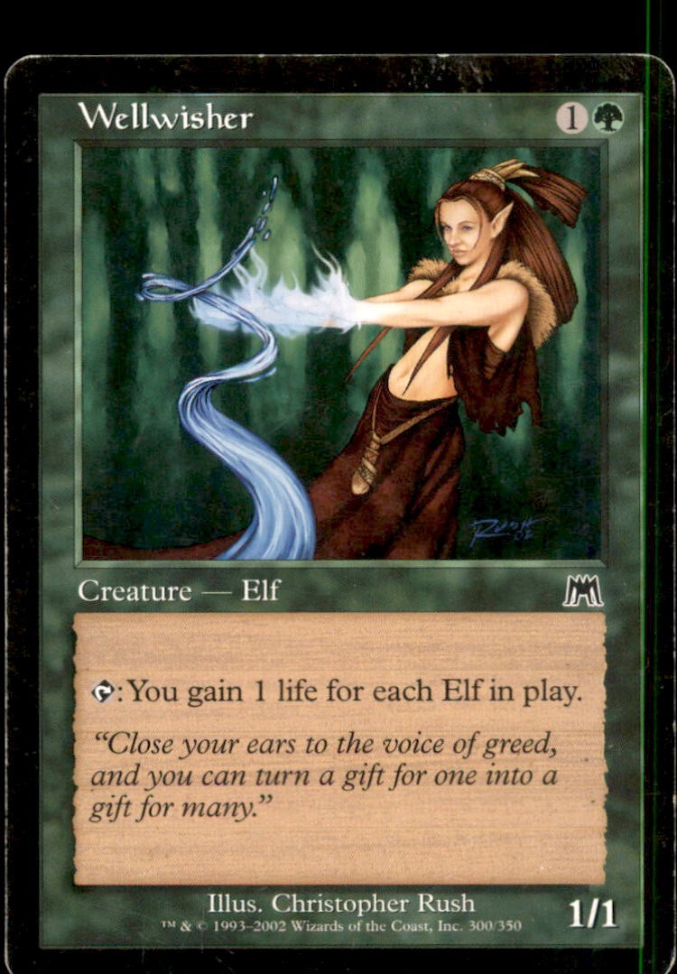 MTG Wellwisher LP Light Play Onslaught [5120]