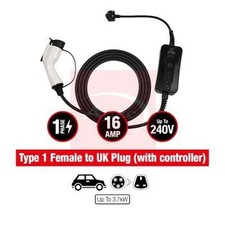 Apec Electric Vehicle Charging Cable Charging plug type 1 fits Cupra Born
