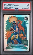 2025 Donruss Downtown Matthew Stafford #6 PSA 9 Los Angeles Rams Football