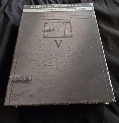 V for Vendetta Giftset (Amazon/Film Book/4K Ultra HD + Blu-ray + Digital) Sealed