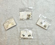Fashion Jewelry Brand Earrings Assorted 4-Pack, Stud/Dangle Styles, Brand New