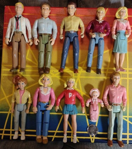PLAYSKOOL Lot X 10 Dollhouse 6" PHYSICIAN DOCTOR People Dolls Poseable 1990's