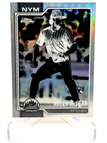 2026 Topps Chrome Nolan McLean RC Negative Refractor SP Mets #236