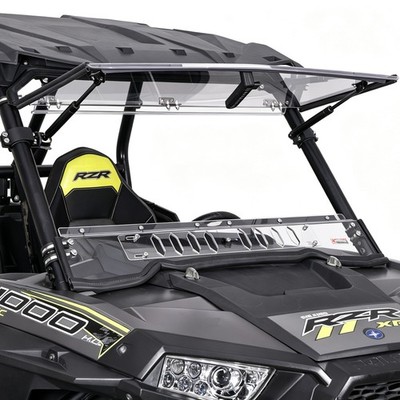 3-In-1 Flip Window Vented Windshield For Polaris RZR XP 1000/4 1000 2014-2018