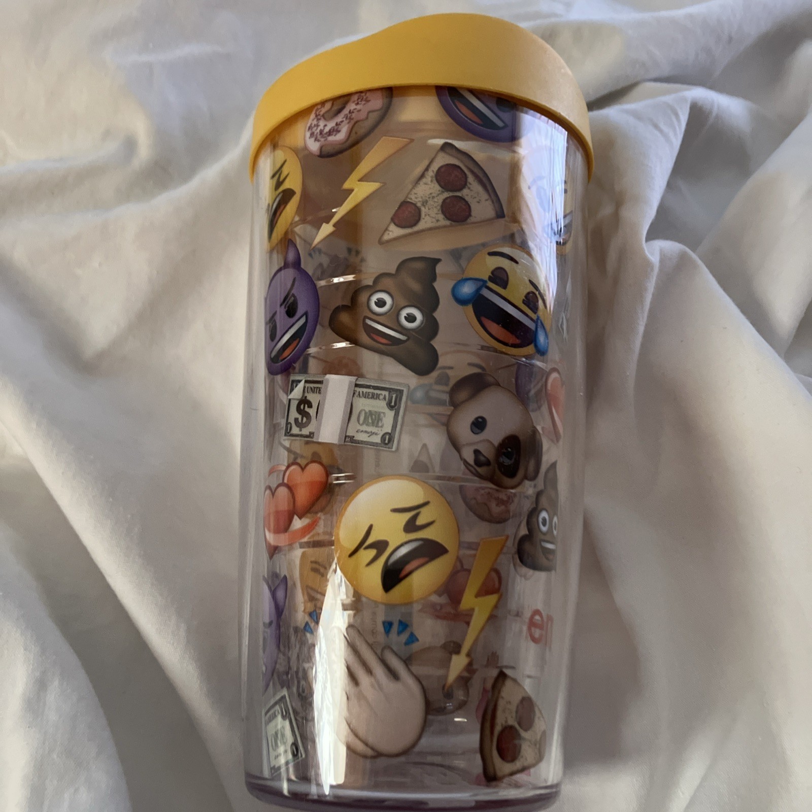 Tervis Tumbler 16oz Emoji Fun with Yellow Lid