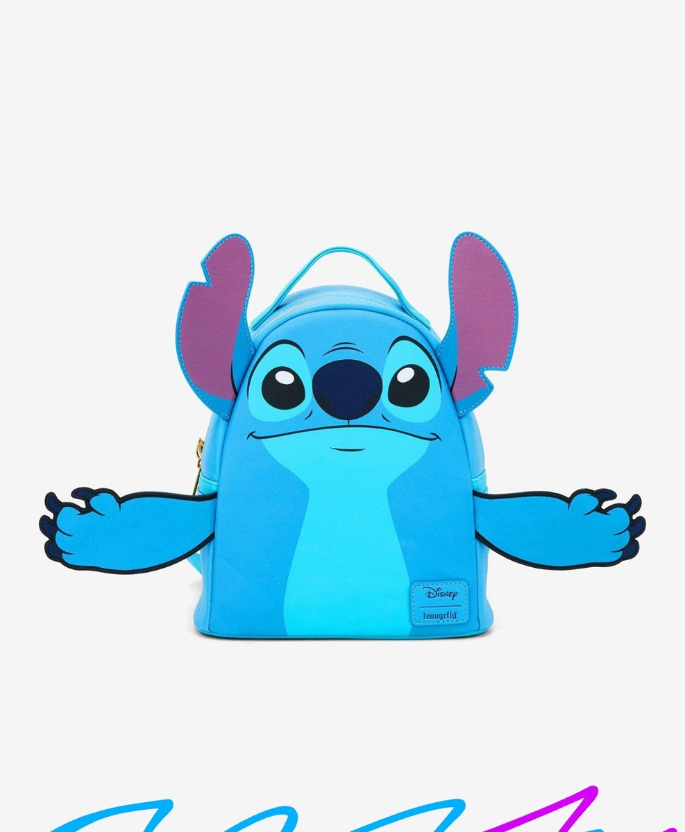 Loungefly Disney Stitch Magnetic Hands Mini Backpack NWT​ Loungefly Disney Stitch Angel Magnetic Hands Mini Backpack  main image 2