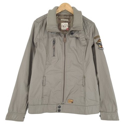 Khujo Jacket Grey Cotton Breathable Comfortable Outdoor Women Sl5 Size 2XL