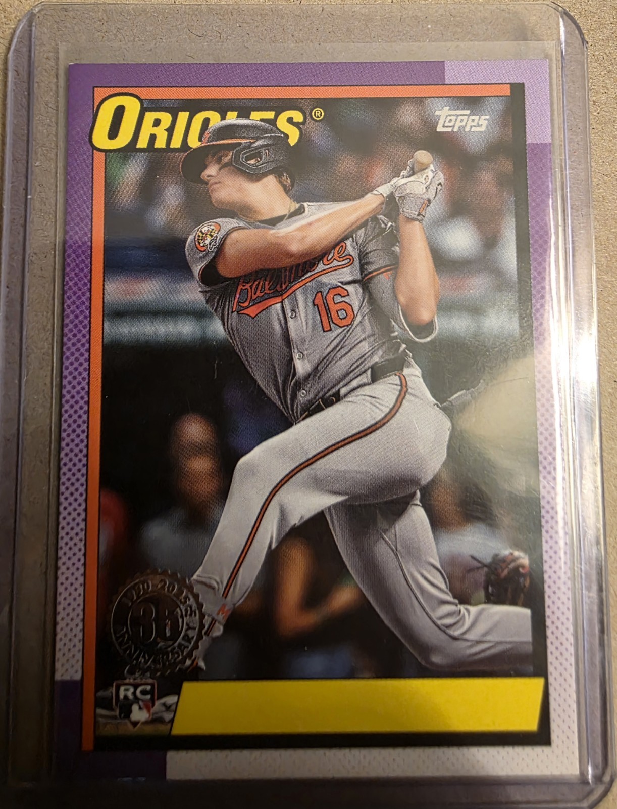 2025 Topps Series 1 - 1990 Topps Baseball Coby Mayo #T90-93 No Name /35 (RC)