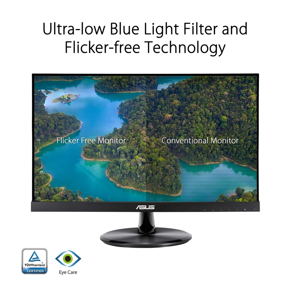 ASUS 21.5 inch Full HD Monitor 1920x1080 IPS 75Hz Adaptive Sync Eye Care - Image 3 of 4