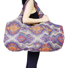 Yoga Mat Bag Large Yoga Mat Tote Sling Carrier with Pockets Fits Mats with Mu...