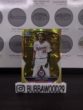 2023 Bowman Chrome Sapphire James Wood Gold Image Variation #/50 Nationals