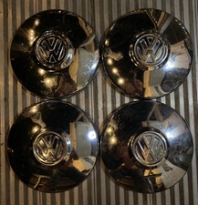 Set Of 4 Vintage Vw Volkswagen Chrome Hub Caps 10 Inch Set Of 4 Vintage Vw Volkswagen Chrome Hub Caps 10 Inch