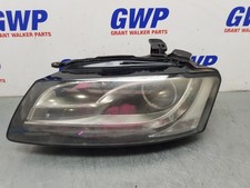 AUDI A5 LEFT HEADLIGHT 8T, A5/S5, BI-XENON, W/ ADAPTIVE TYPE, 10/07-01/12  