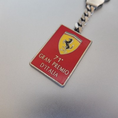 Ferrari key chain ring keychain fob keyring silver 206 GT 246 GTS Enzo 599 GTO