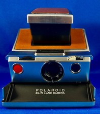 Polaroid SX-70 Land Camera Film Tested w/ Case, Expired Film Pack, Brochure-Nice