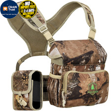 Wild Cedar Binocular Harness Chest Pack with Rangefinder Pouch, Bino Harness...