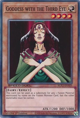 Goddess with the Third Eye - SGX1-ENA05 - NM - Common - 1st edition - Yugioh