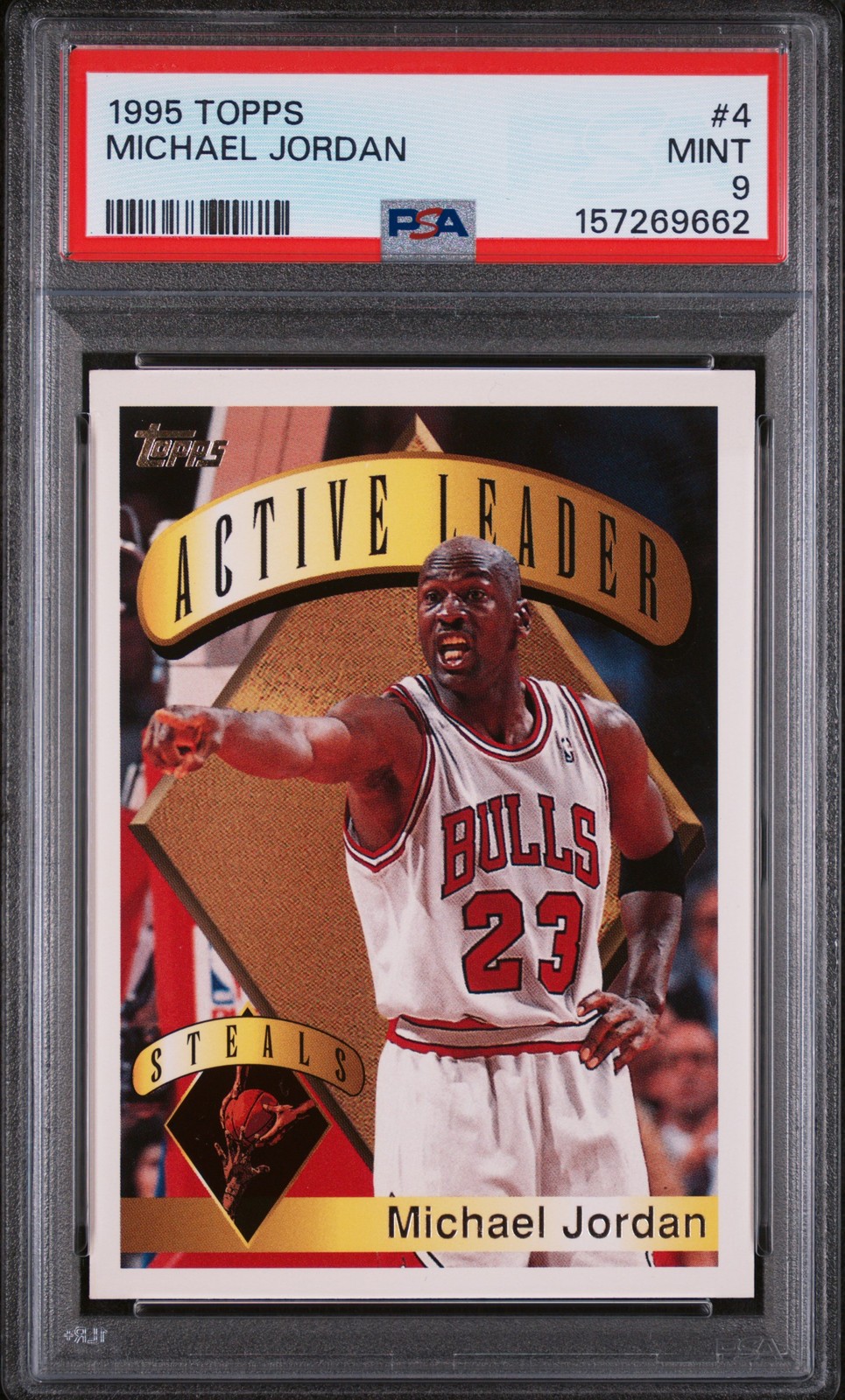 1995 TOPPS #4 MICHAEL JORDAN PSA 9