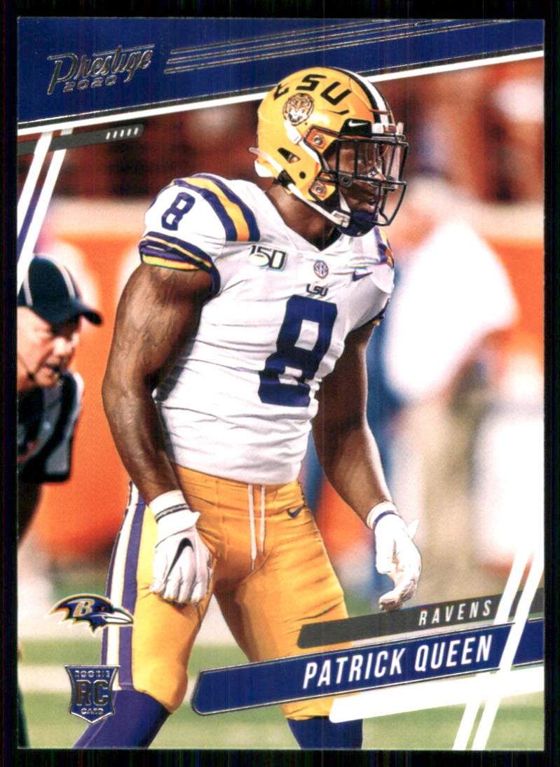 2020 Panini Prestige #286 Patrick Queen RC Baltimore Ravens 53799