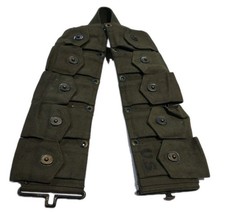 Korean War 1952 OD  M-1923 Cartridge Belt Dismounted By J.Q.M.D Original (A)