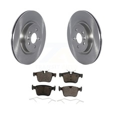 Rear Brake Rotors & Ceramic Pad Kit For Jaguar F-Pace Land Rover Discovery Sport