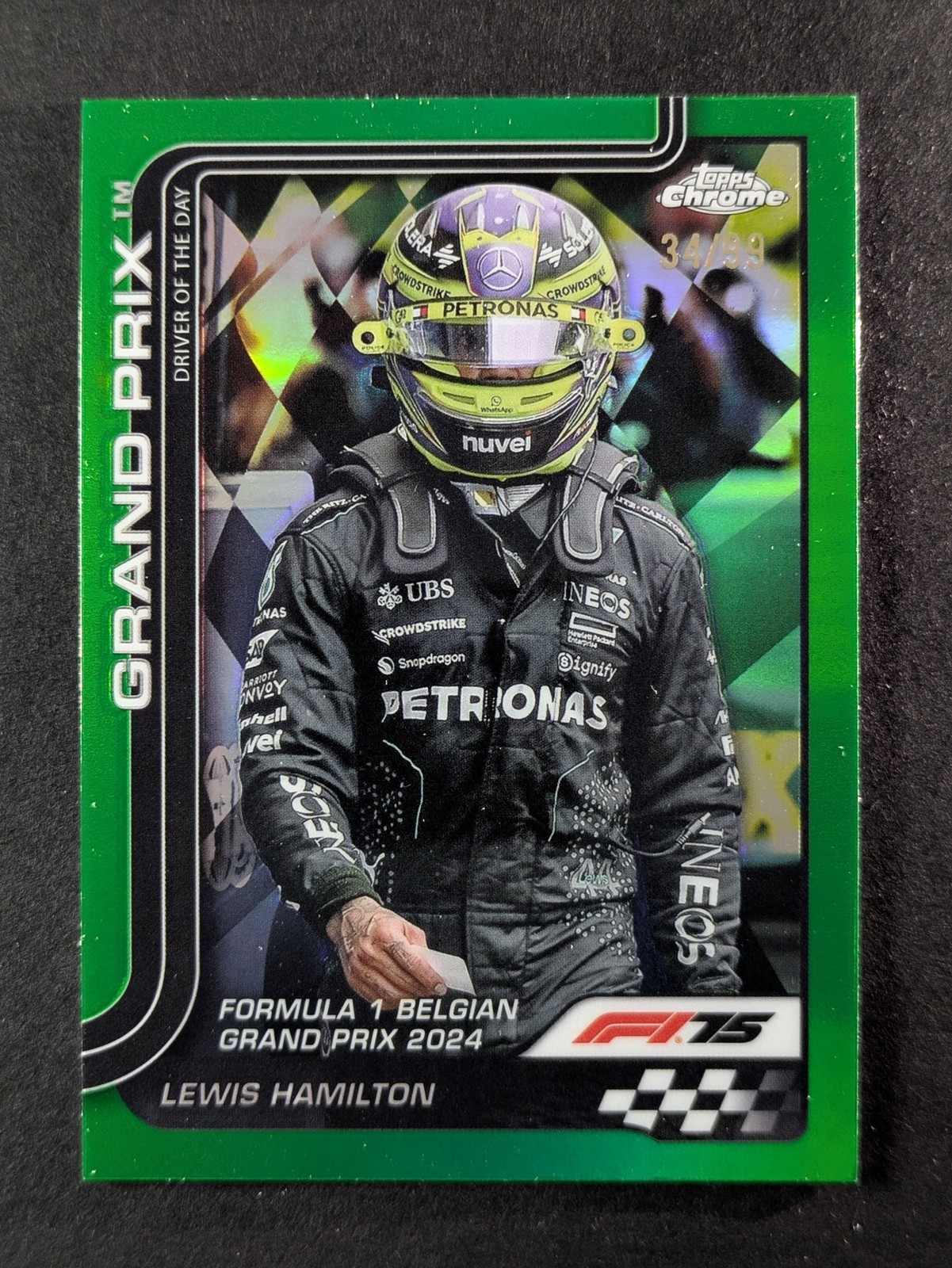 2025 Topps Chrome Formula 1 CHARLES LECLERC 34/99 Green Refractor F1 Driver #3