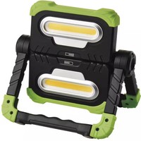 Emos 1450000320 Aufladbarer Cob Led-Strahler P4536, 2000 Lm, 8000 Mah, Schwarz/G