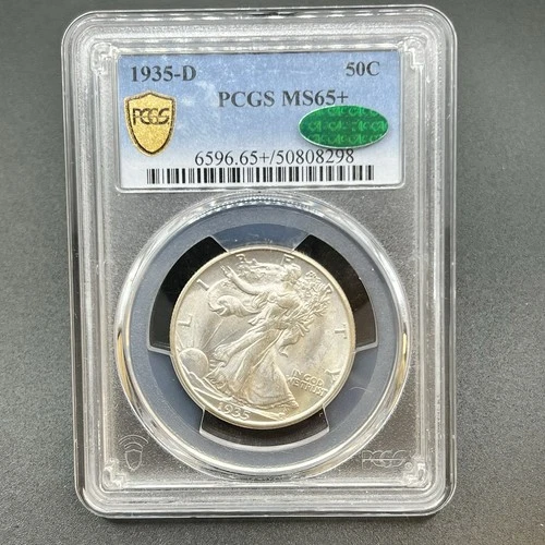 1935-D 50C Walking Liberty Half Dollar PCGS MS-65+ CAC 11XXIA25