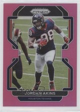 2021 Panini Prizm Pink Prizm Jordan Akins #35 0su2