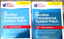 2 Good Neighbor Step One Nicotine Transdermal System Patch 21 Mg 14 Patches x2