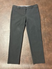 TALBOTS Sz 6P Hampshire Ankle Cotton Blend Black Pants Great Condition