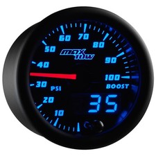 Maxtow 100 Psi Diesel Boost Gauge Kit W Sensor Black Dial Blue Led 52mm Maxtow 100 Psi Diesel Boost Gauge Kit W Sensor Black Dial Blue Led 52mm