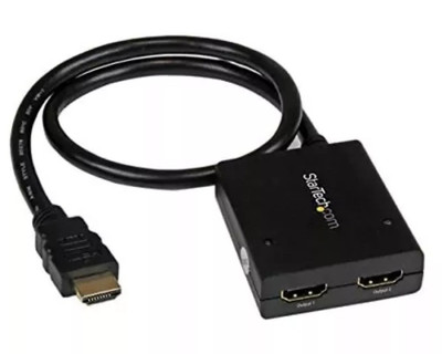 StarTech.com 4K HDMI Splitter 1 In 2 Out - 30Hz 1.4 2 Port Video Splitter Box