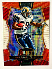 2016 Panini Select Marshall Faulk Tri Color Wave Prizm Card #174 Rams Legend!