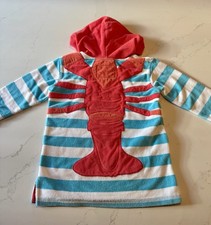 LN Mini Boden Lobster Terry Swim Cover Up - Unisex - 2-3Y