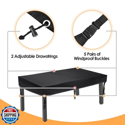 TOHONFOO Patio Coffee Table Cover - Waterproof Anti-UV Patio Table Cover - Ou - Picture 3 of 5