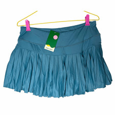 NEW Halara XL Teal Pleated Tennis Skort Built-In Shorts Athletic Golf Pickleball