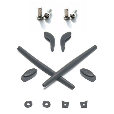 hdhut Gray Replacement Rubber Kit and Installation Screws for-Oakley Juliet