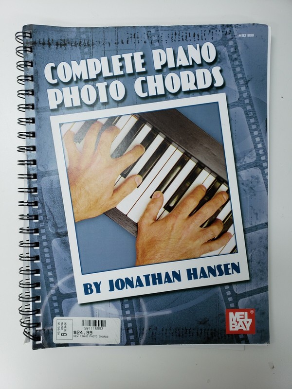 Mel Bay Complete Piano Photo Chords by Jonathan Hansen (Wirebound Edition)