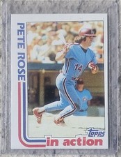Pete Rose 1982 Topps Error Card Wrong Back Rick Honeycutt Rare Reds Phillies