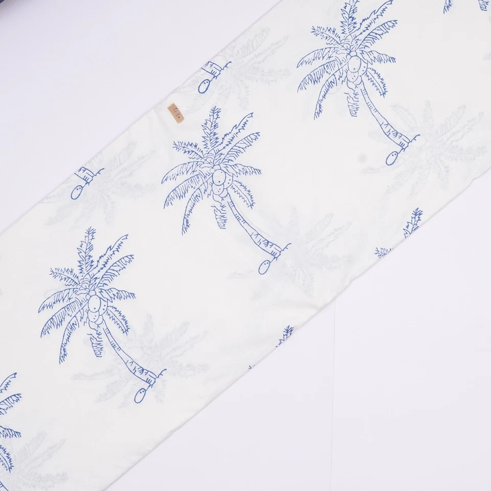 5 Yard Fabric Cotton Dress Material Sanganeri Palm Tree Print Hand Block - Image 4 of 4
