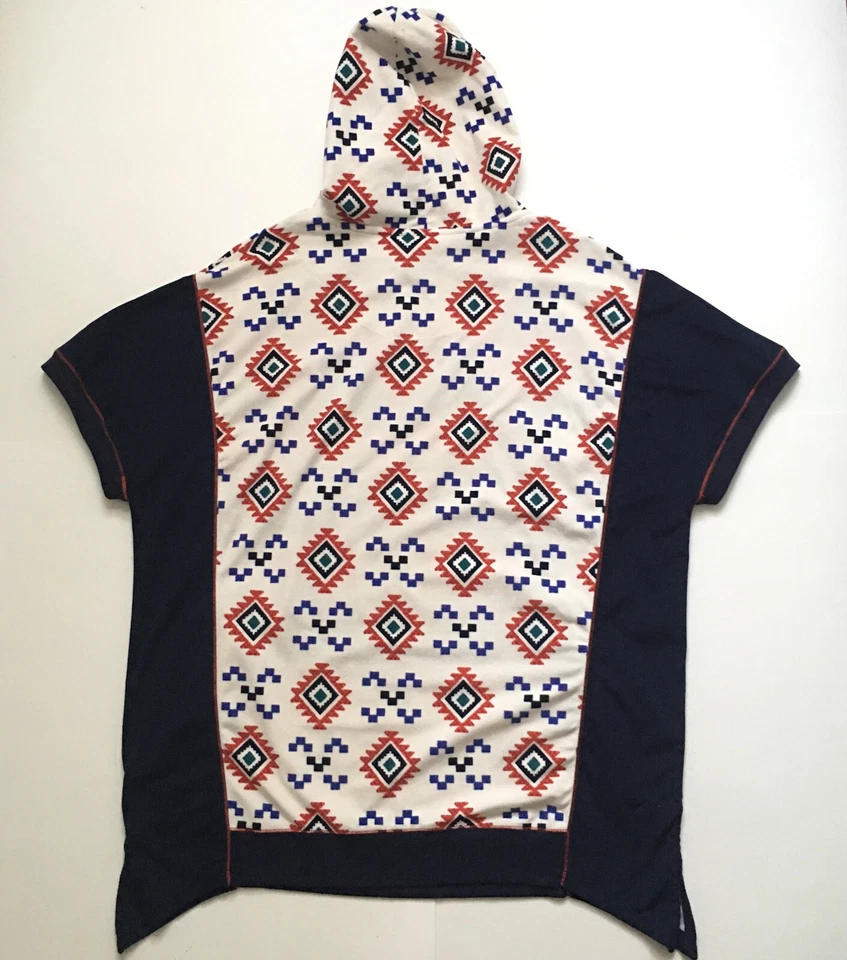 Kensie Adult All Over Aztec Owl Print Hoodie Oversized Sweater/Dress SIze S/M/L - Image 3 of 4