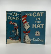 The Cat in the Hat & The Cat in the Hat Comes Back Early Printings In Jackets