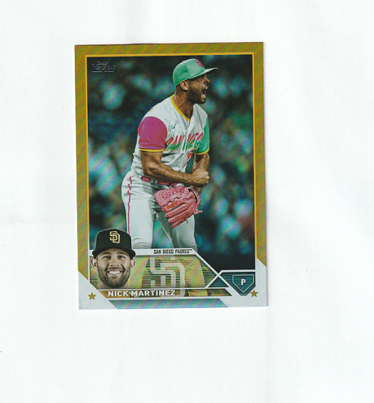 2023 Topps Update Series - Gold Foil #US10 Nick Martinez
