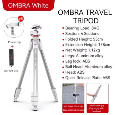 Ulanzi MT-55 OMBRA Travel Camera Tripod Quick Release Tripod With 360° BallHead 