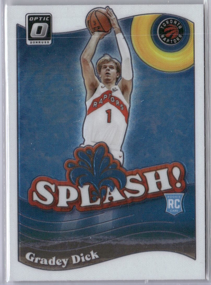 Gradey Dick Rookie RC 2023-24 Panini Donruss Optic Splash #9 Toronto Raptors